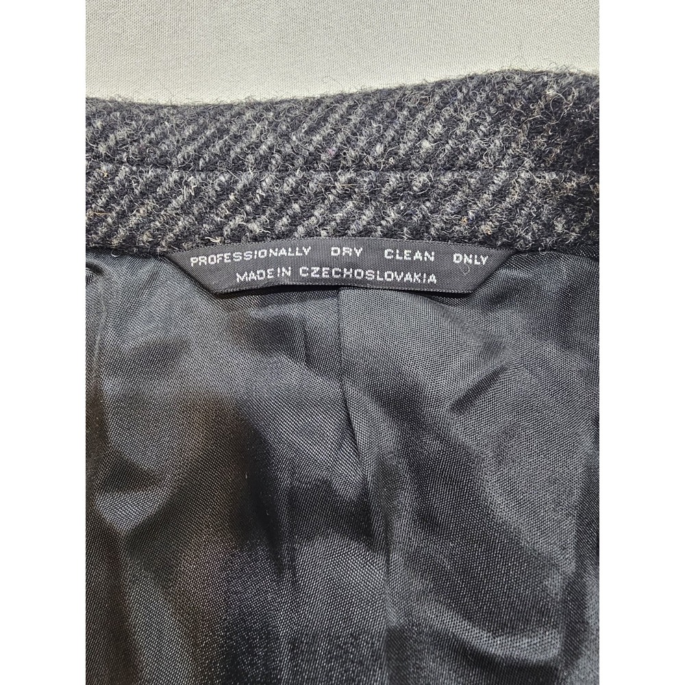Vintage 100% Virgin Wool Unbranded Czechoslovakian Mens Mid-Length Coat - Picture 2 of 8